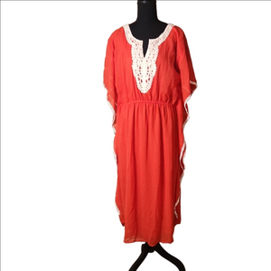 Vintage Jessica Taylor Coverup With Lace Trim, Size 2x